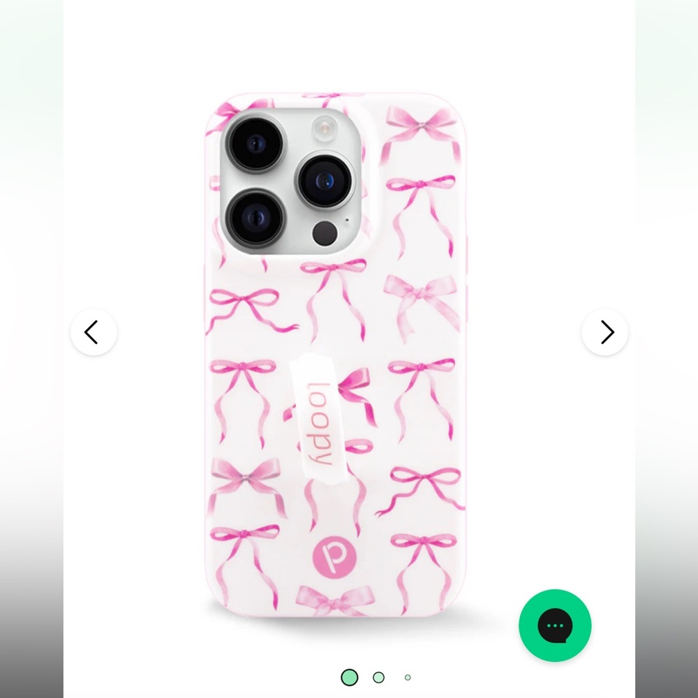 Loopy Case Pink Ribbon Phone Cover